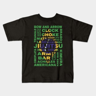 Guide to Jiu Jitsu Flag of Brazil Kids T-Shirt